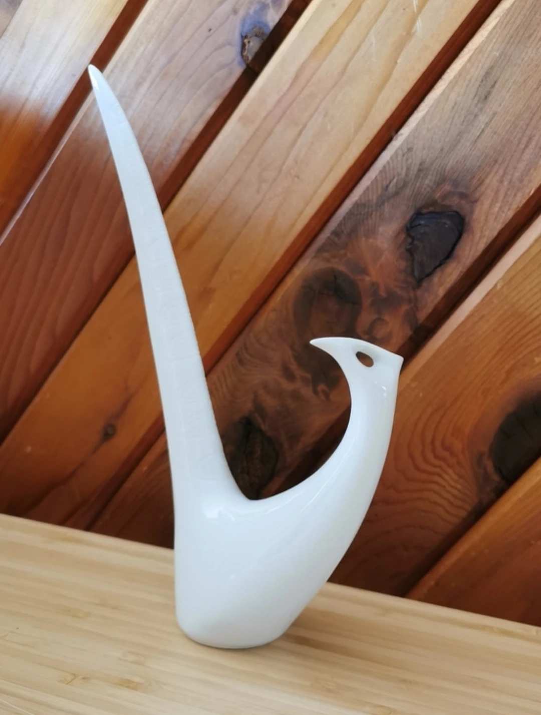Vintage Royal Dux Abstract Bird Figurine Porcelain MCM - photo 4