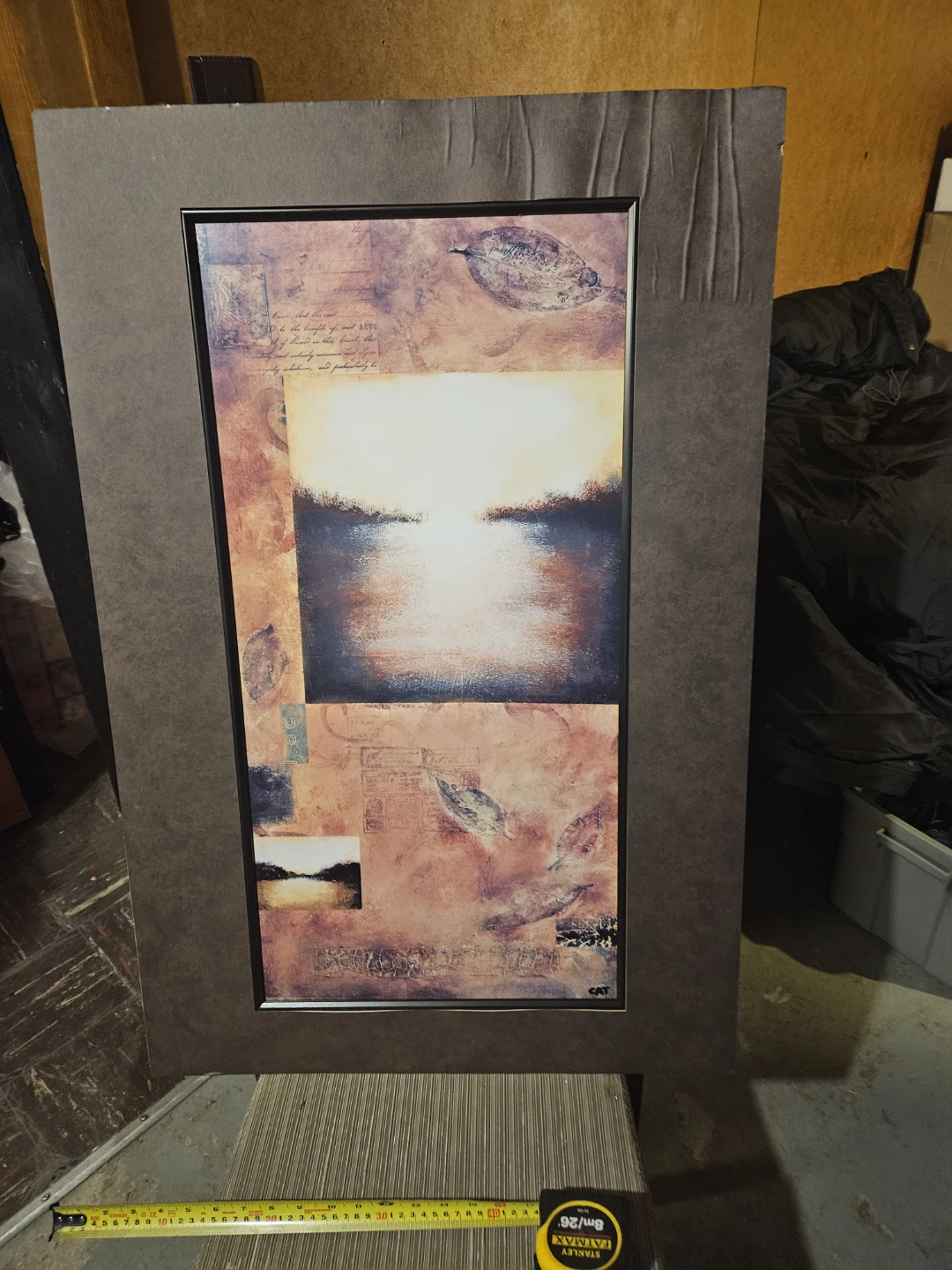 Framed Abstract Landscape Art - photo 2