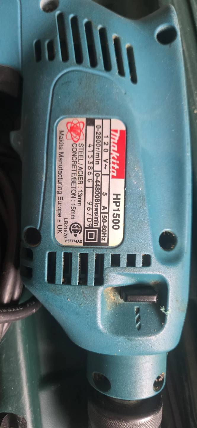 Makita HP1500 Hammer Drill with Case - photo 2