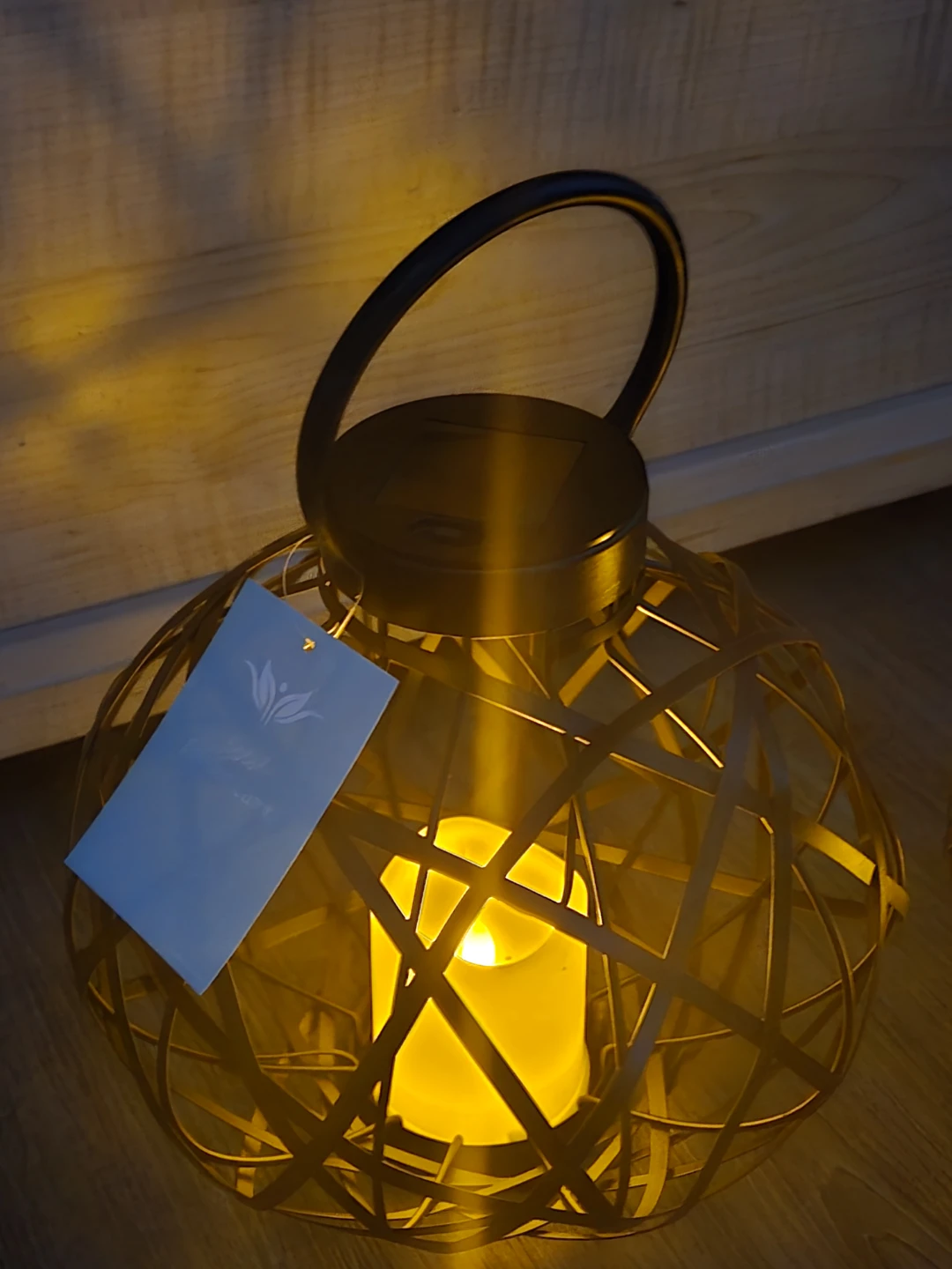 Brand New Pair Outdoor Solar Metal Rattan Lanterns - photo 3