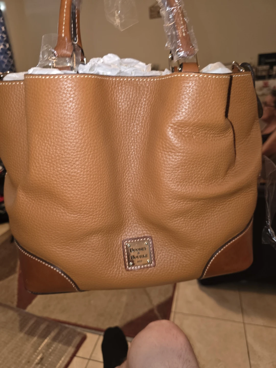 Dooney & Bourke Brown Leather Satchel Handbag - photo 3