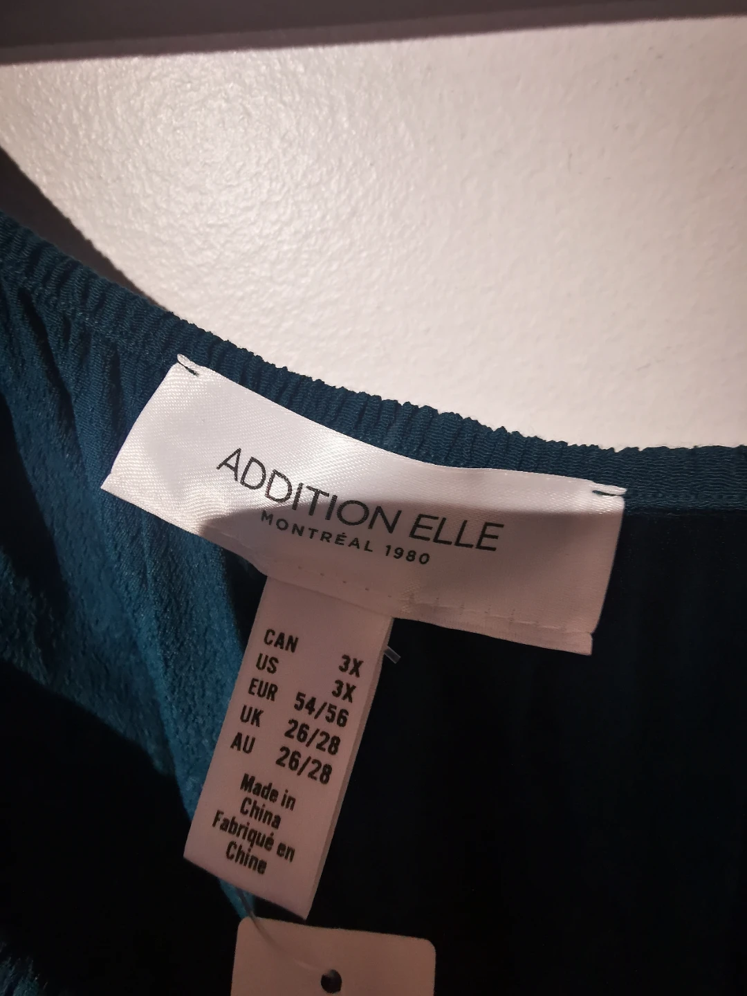 Nwt 3CAddition Elle Teal Smocked Waist Dress - photo 3