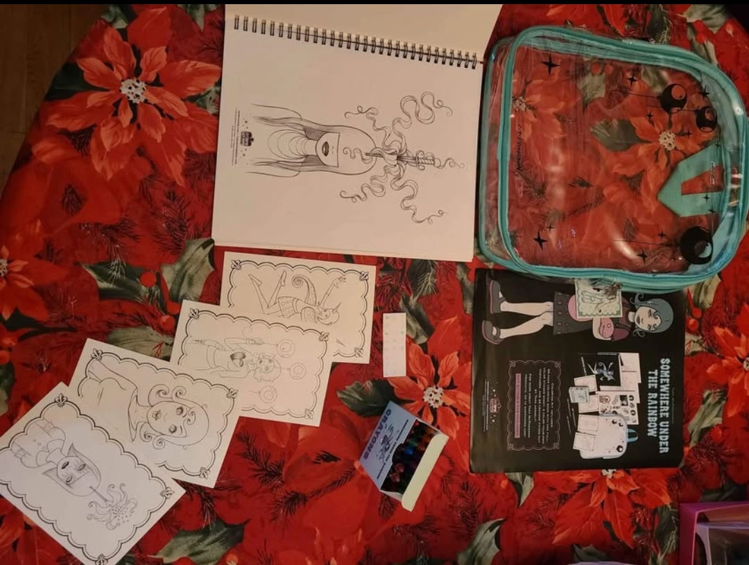Tara McPherson Somewhere Under the Rainbow Coloring Kit