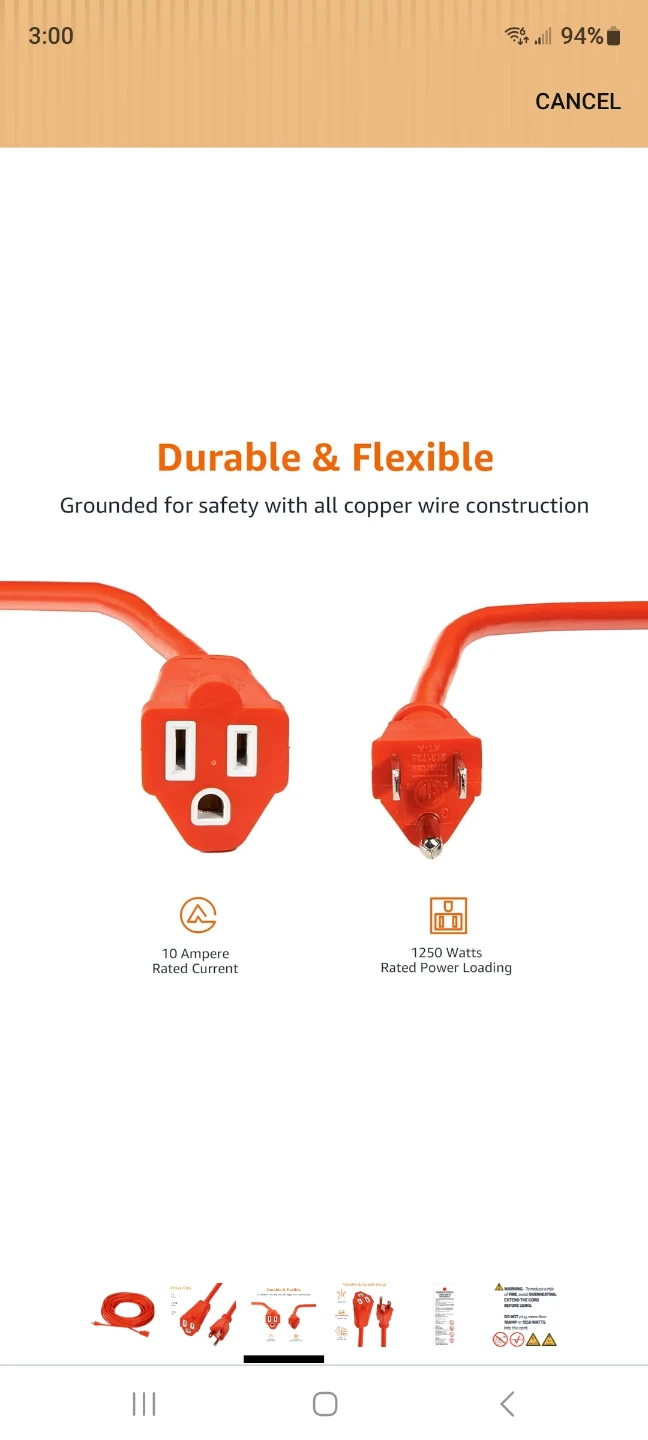 100 ft Indoor/outdoor extension cord - photo 4