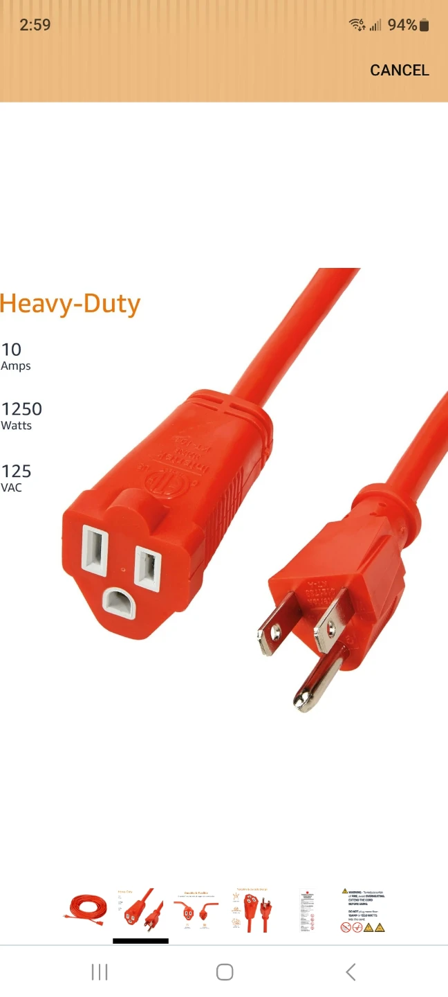 100 ft Indoor/outdoor extension cord - photo 5