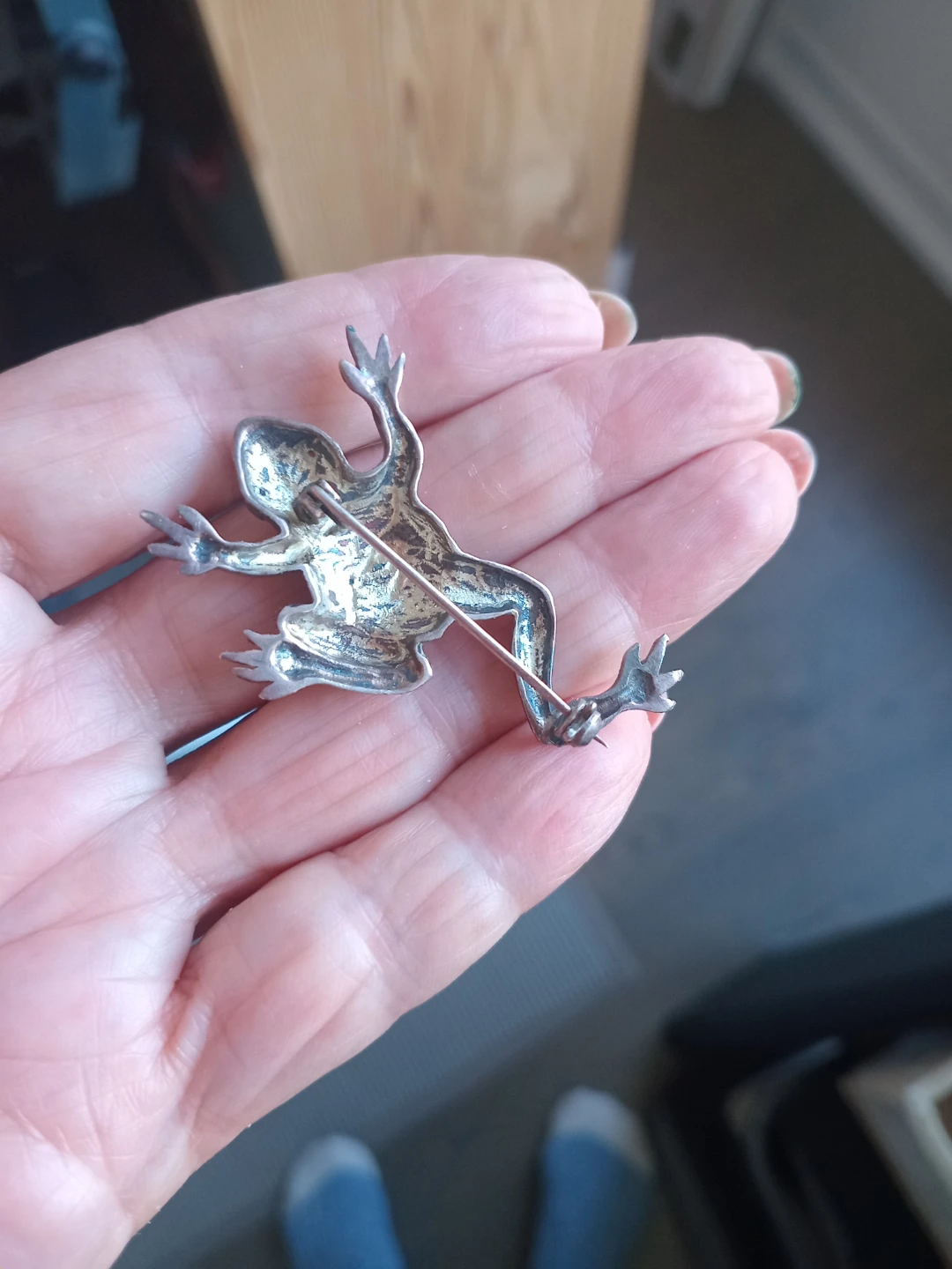 Sterling Silver Frog Brooch - photo 4