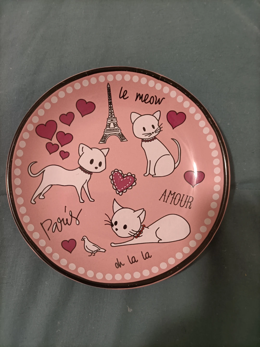 Ceramic Cat Saucer Plate ⚽