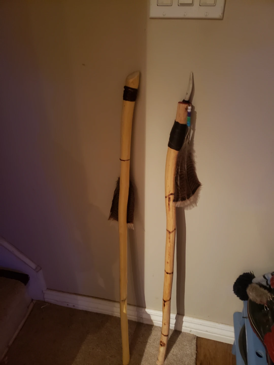 Hiking sticks wooden