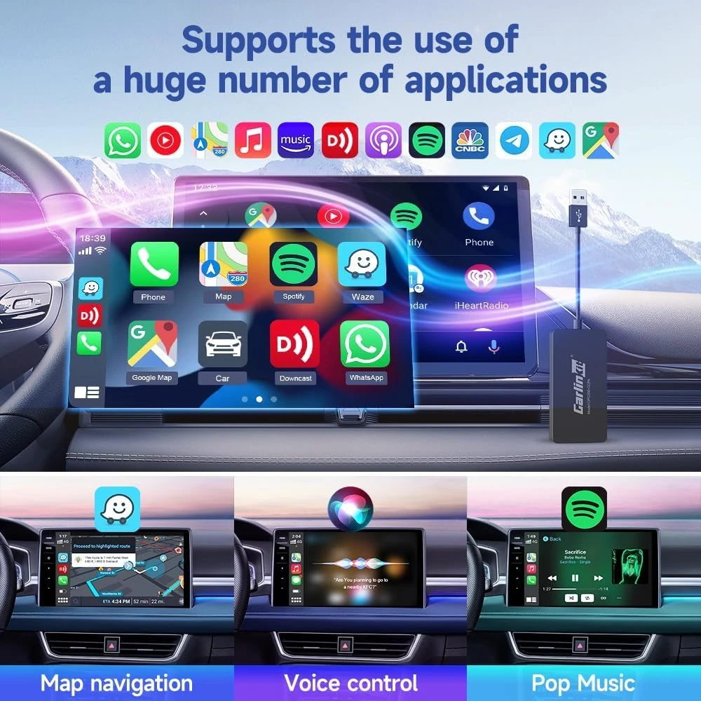 Carlinkit Wireless CarPlay Android Auto Adapter - photo 5