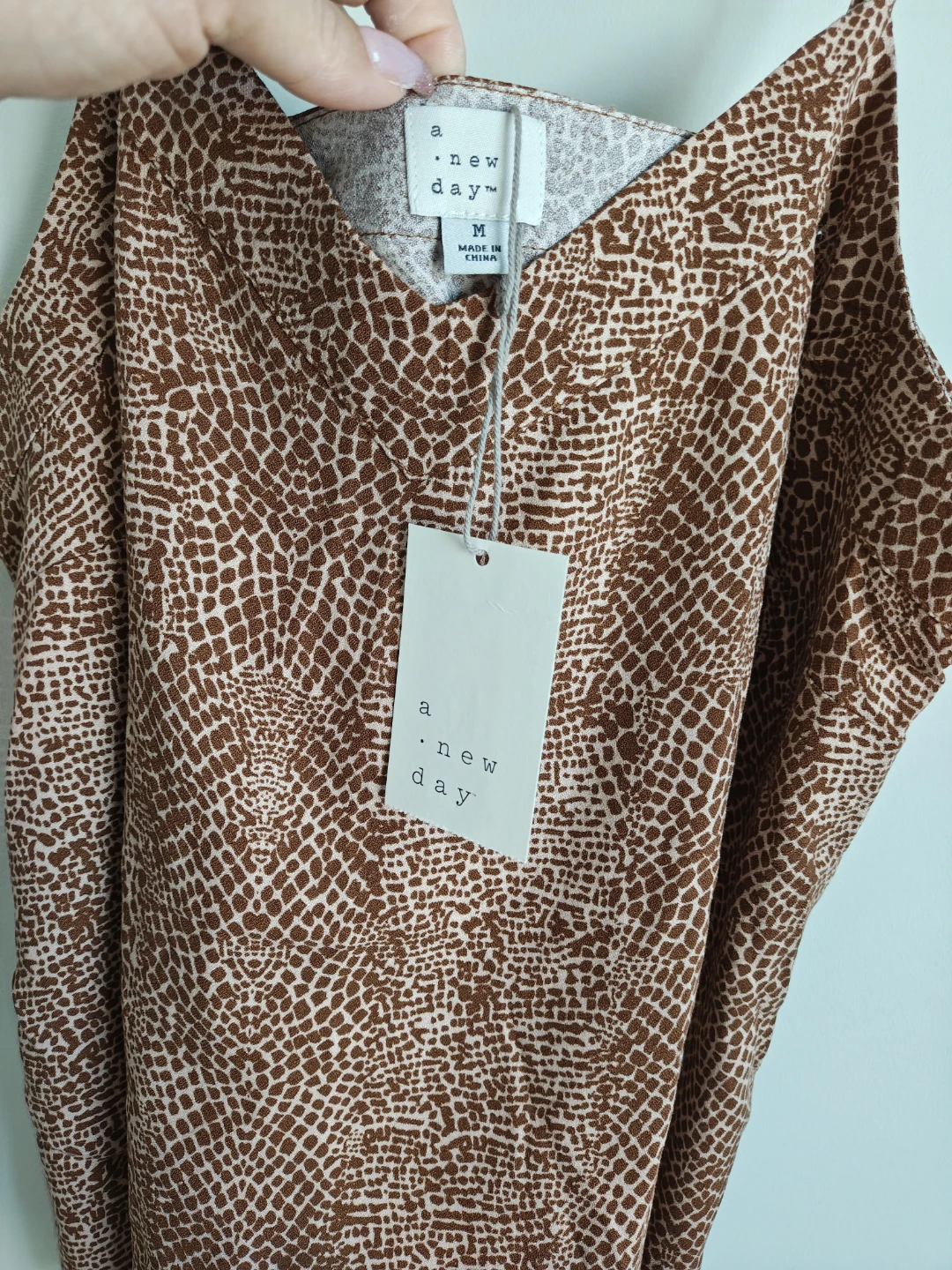 A New Day Brown Print Camisole Top - photo 5