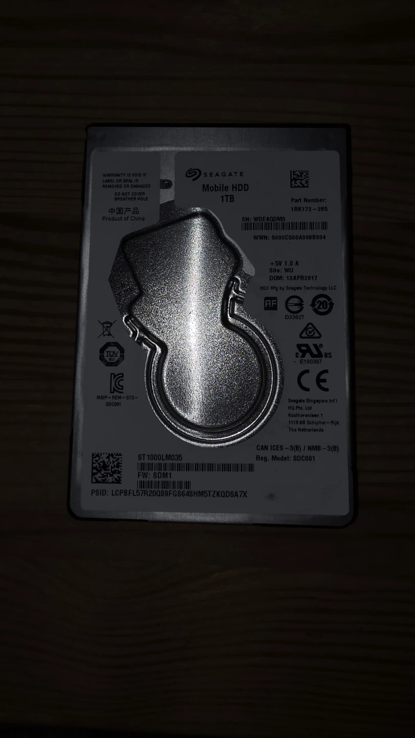 Seagate 1TB Mobile HDD