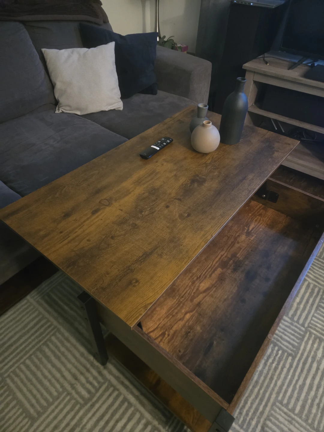 Lift Top Coffee Table with Storage - photo 3
