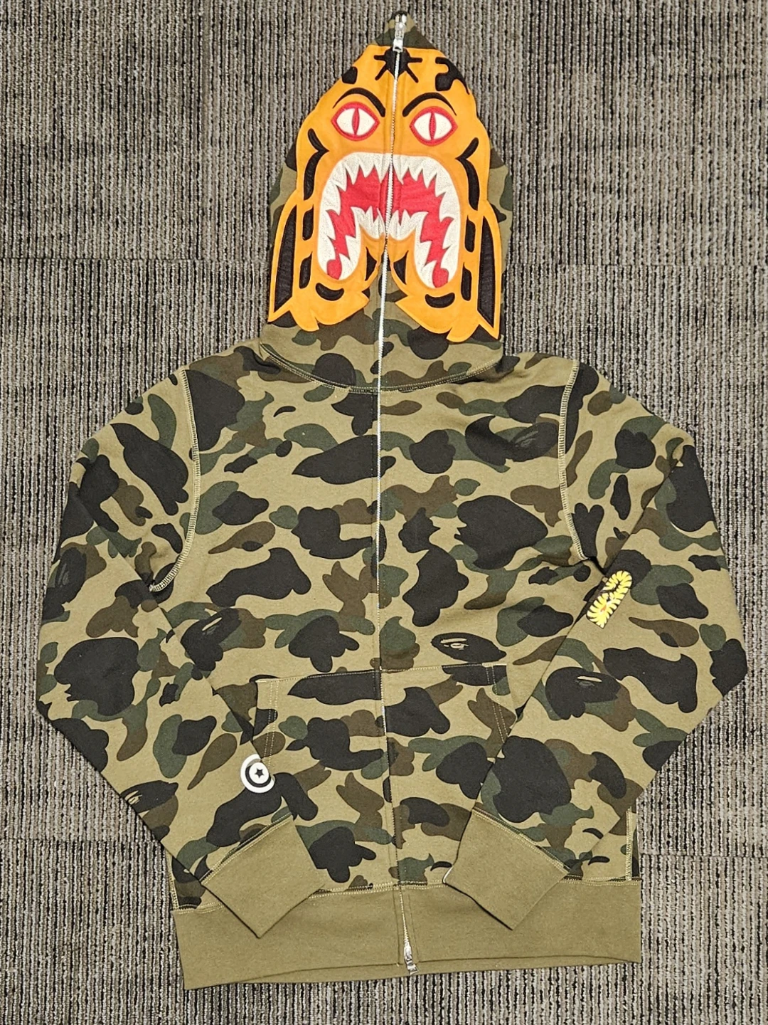 Authentic Bape 1st Camo Tiger Men's Full-Zip Hoodie