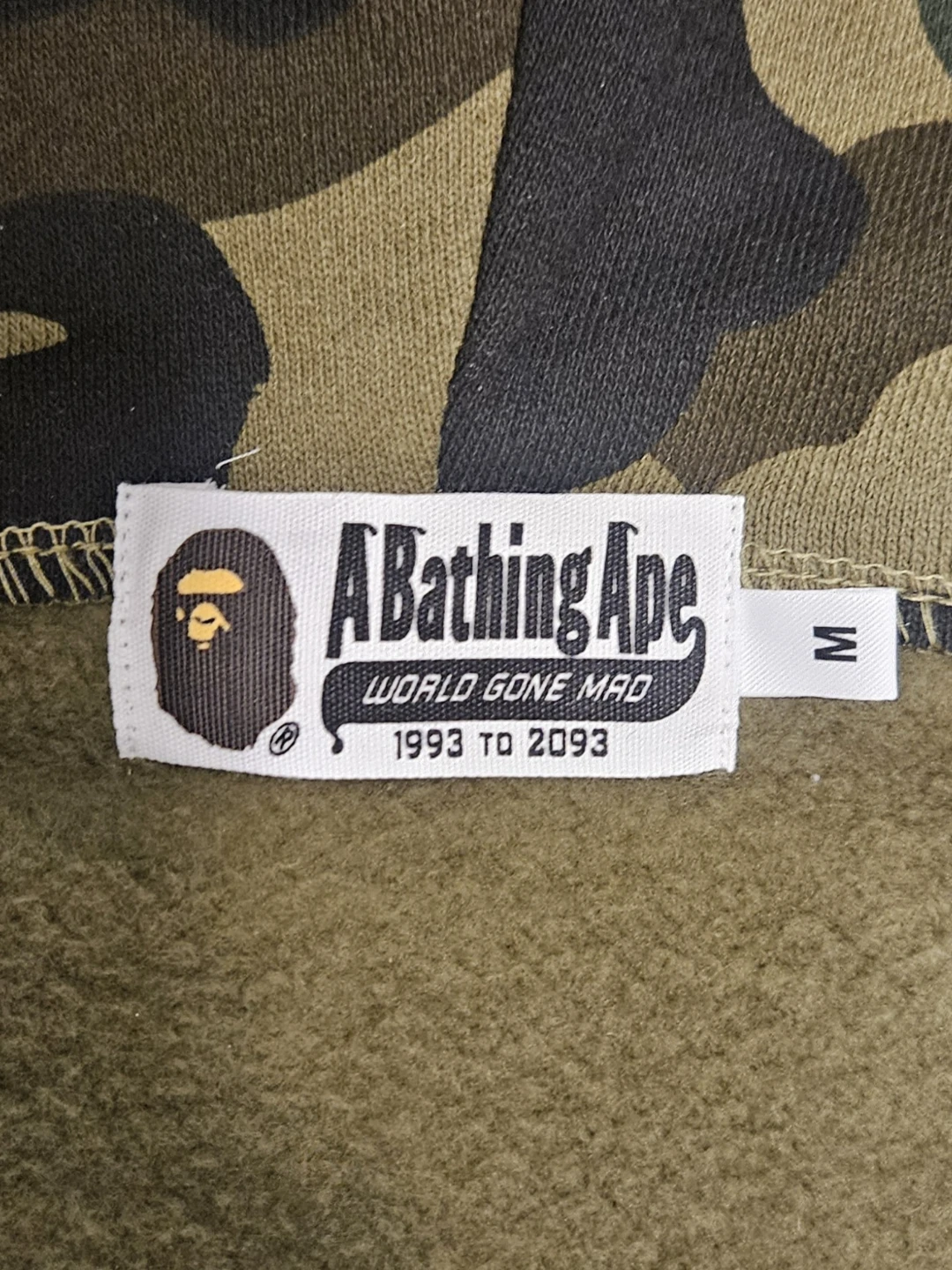 Authentic Bape 1st Camo Tiger Men's Full-Zip Hoodie - photo 5