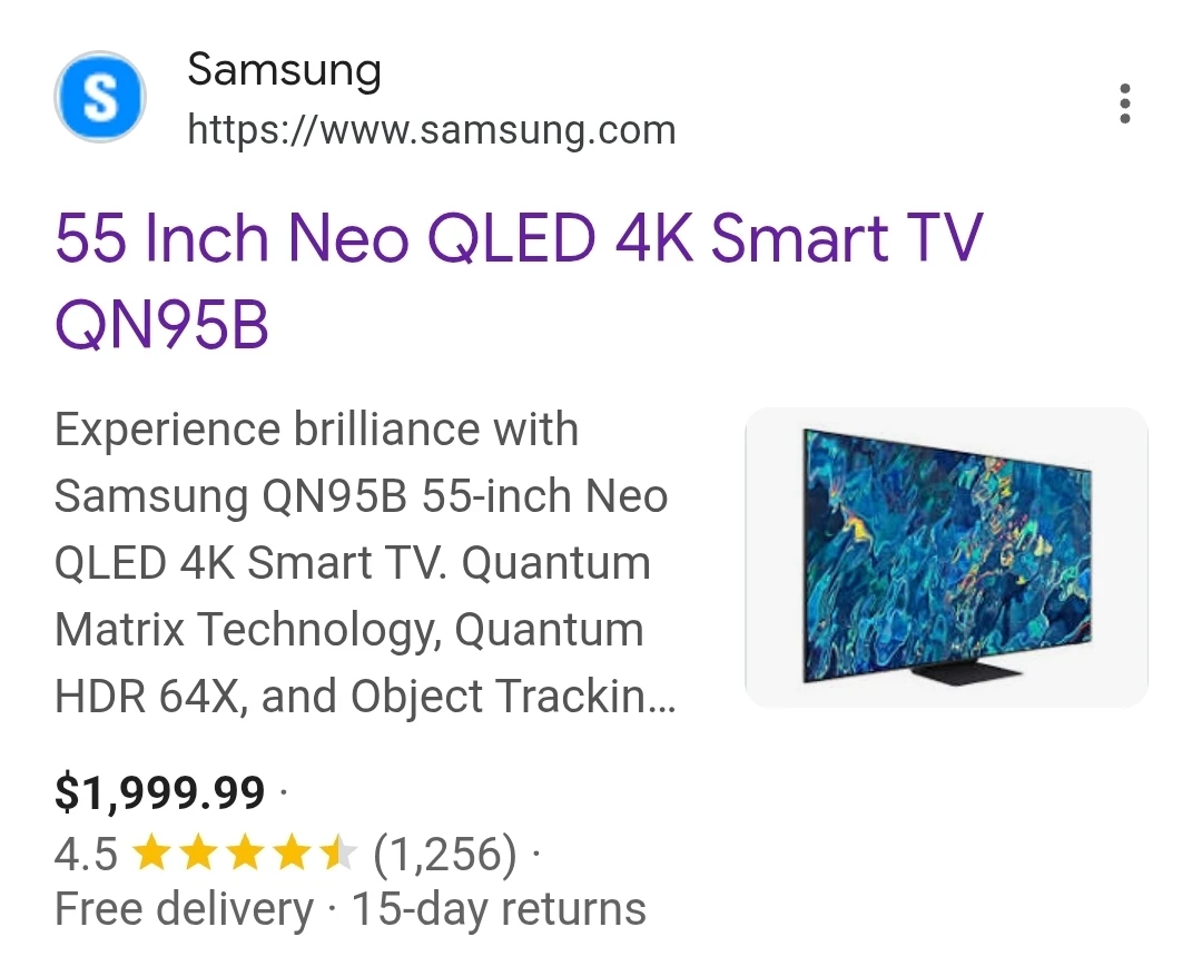 Samsung 55" Neo QLED 4K Smart TV