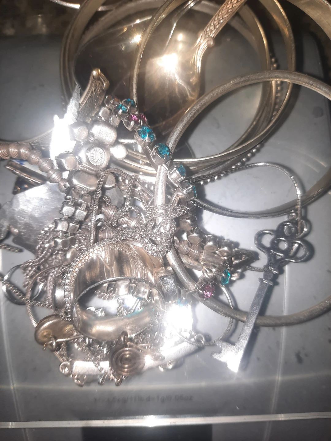 Assorted silver  Jewellery Lot and spoons - photo 2