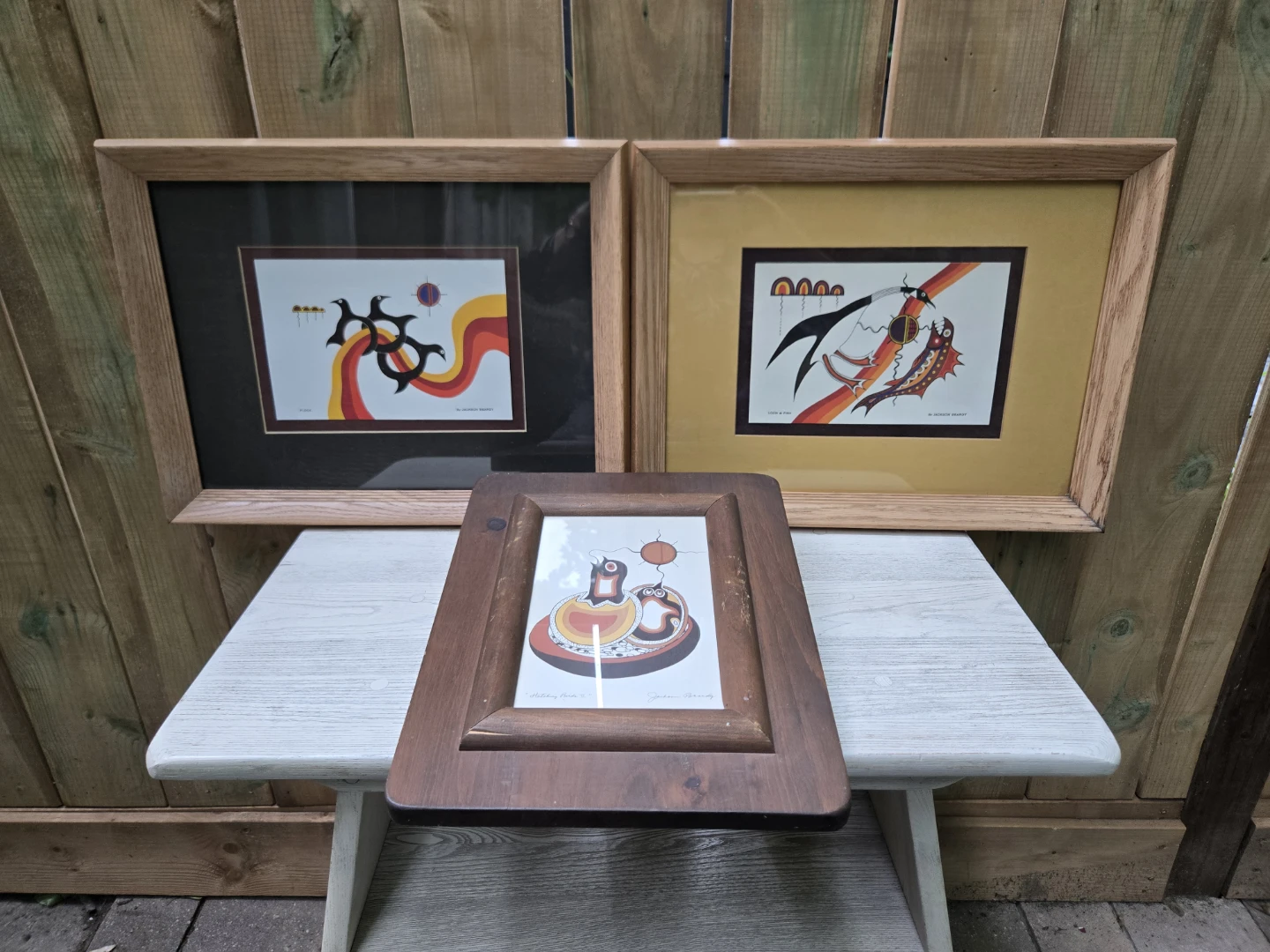 Trio of Jackson Beardy Vintage Indigenous Art Prints