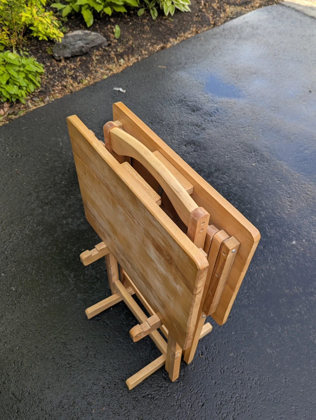 Wooden TV Tray Table - photo 2