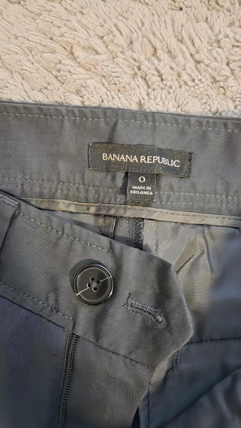 Banana Republic Grey Pleated Wide Leg Pants - photo 3