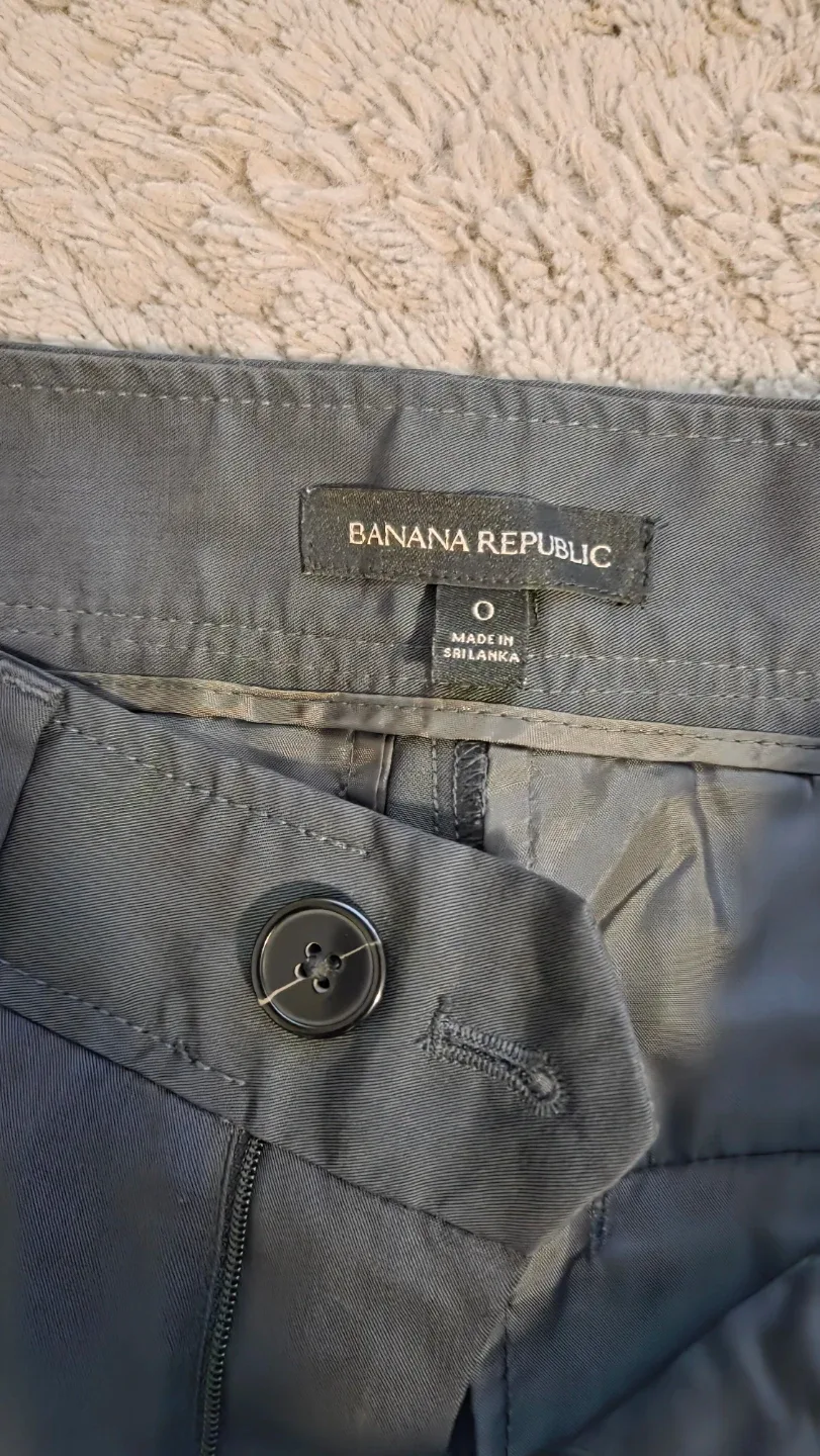 Banana Republic Grey Pleated Wide Leg Pants - photo 3