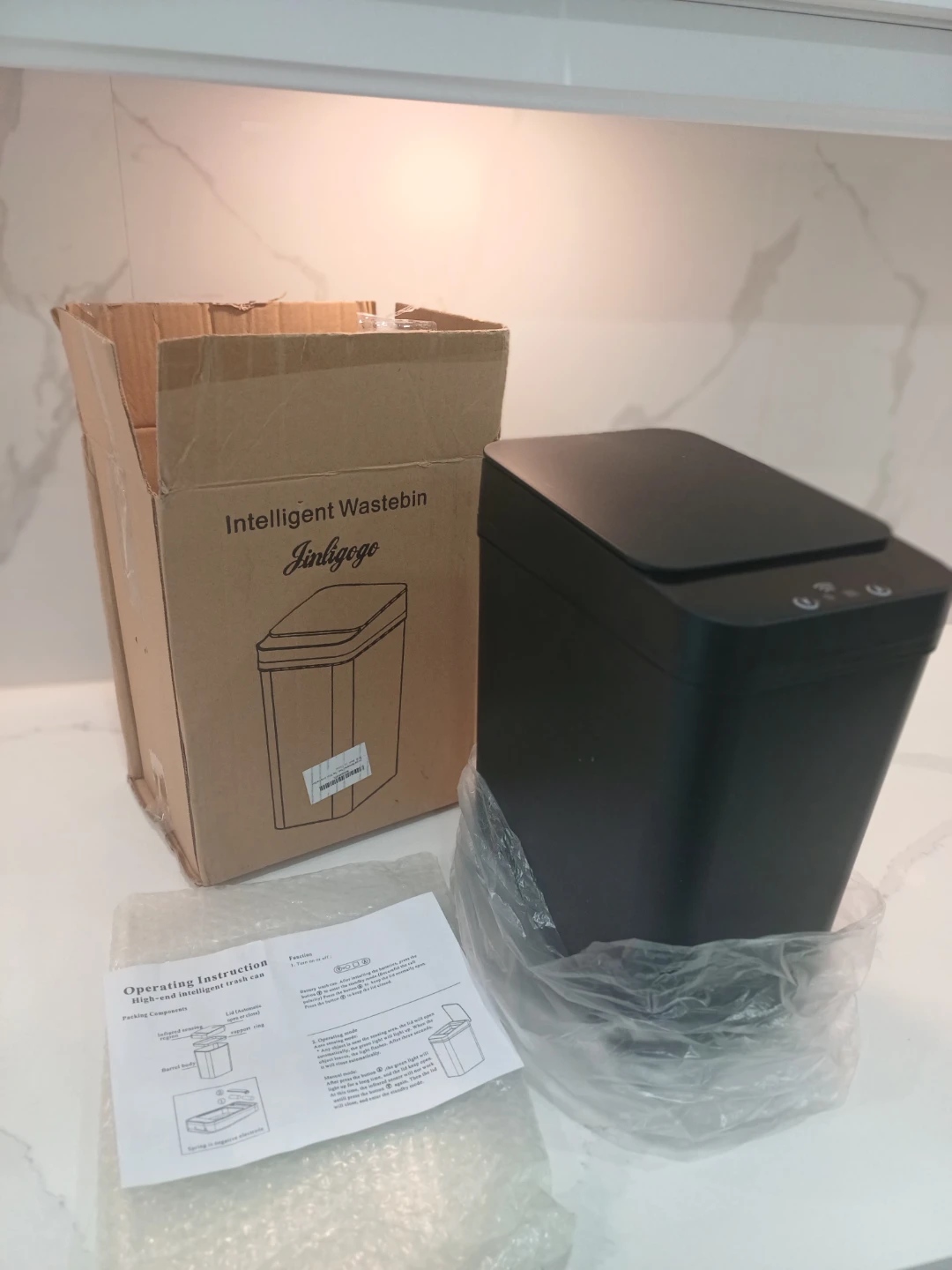 Jinlligogo Intelligent Wastebin - Black - photo 4