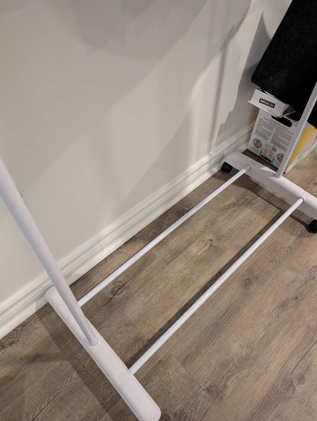 White Metal Garment Rack