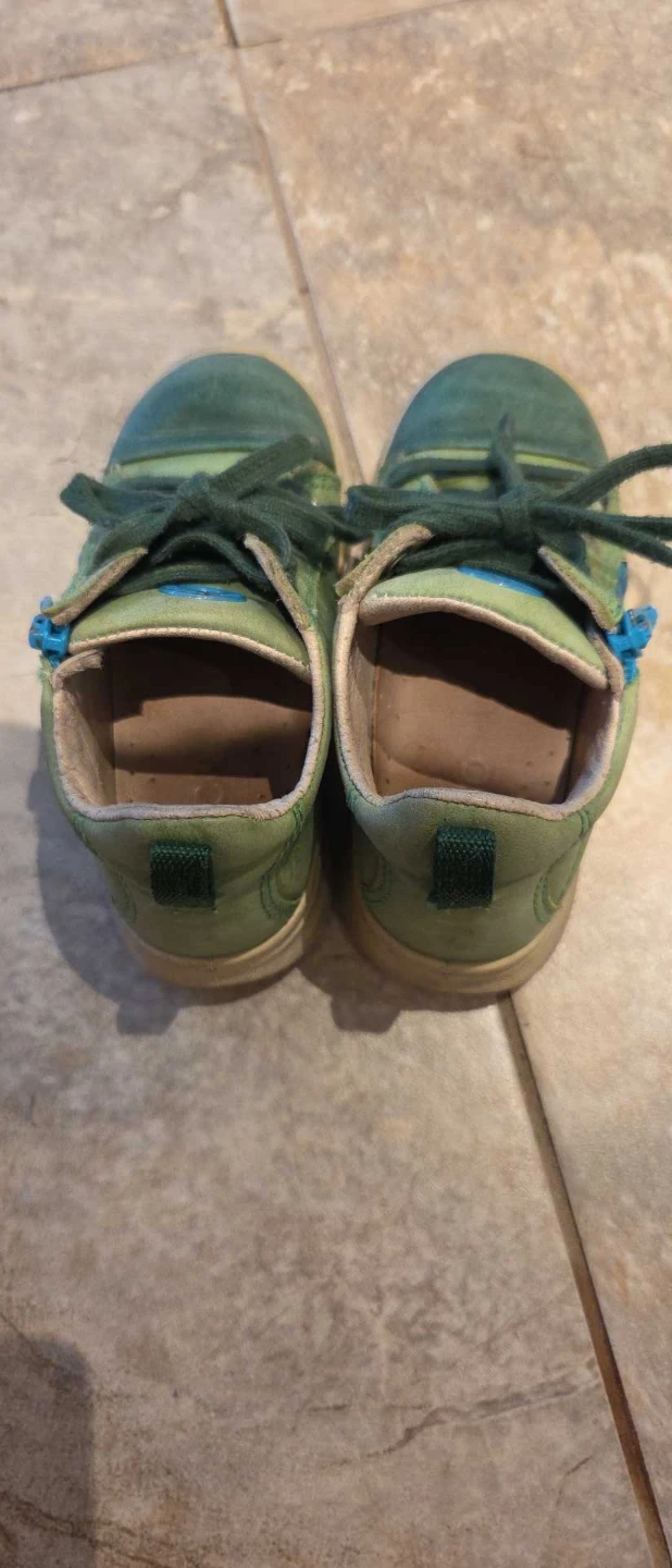 ECCO Green Leather Sneakers Size 22 - photo 4