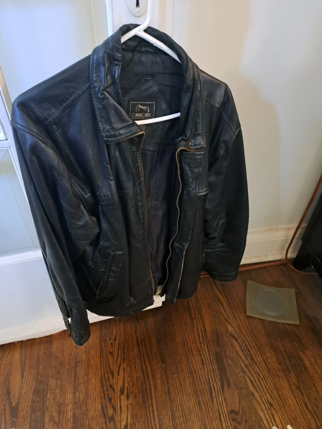 Cutter & Buck Black Leather Jacket