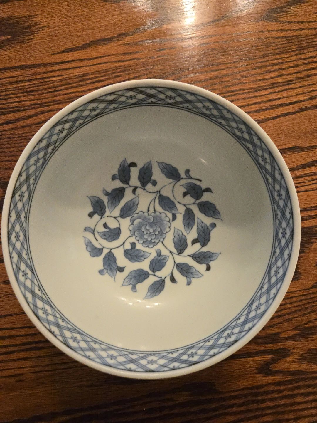 Blue Floral Ceramic Bowl