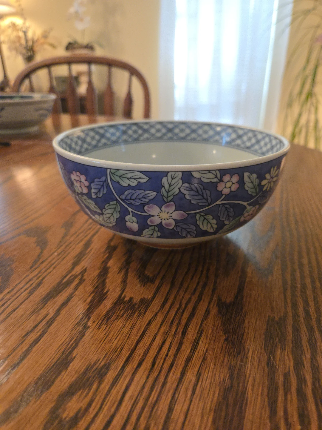 Blue Floral Ceramic Bowl - photo 2