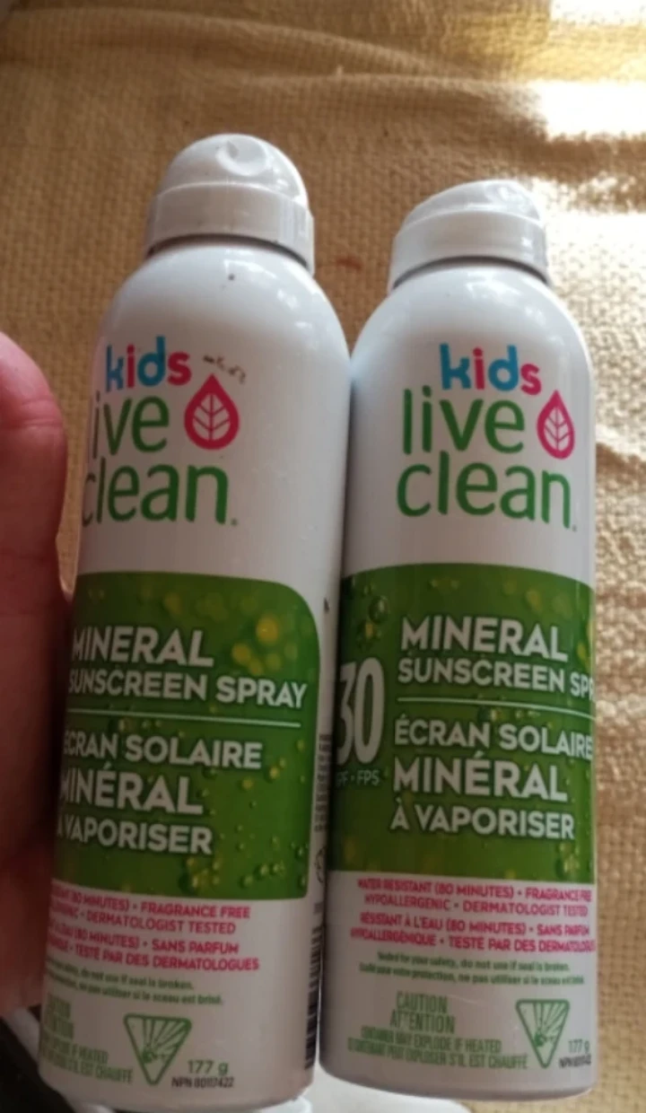Kids Live Clean Mineral Sunscreen Spray SPF 30