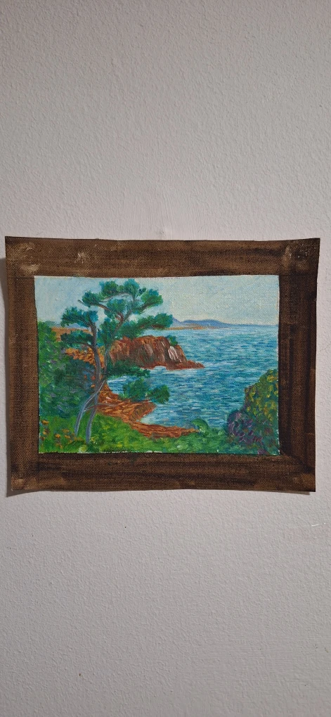Coastal Landscape Oil Painting
