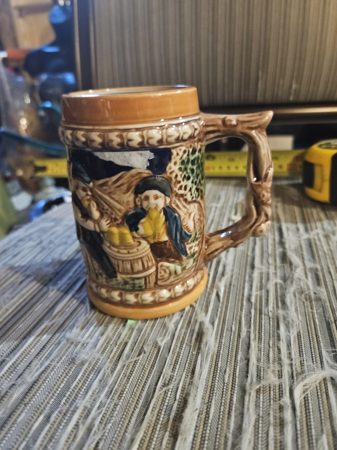 Decorative Ceramic Beer Stein with Mountain Scene - photo 2