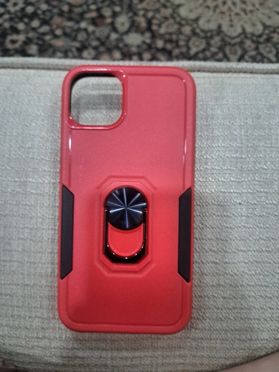 IPhone 14 Pro Case Red With a Ring Stand