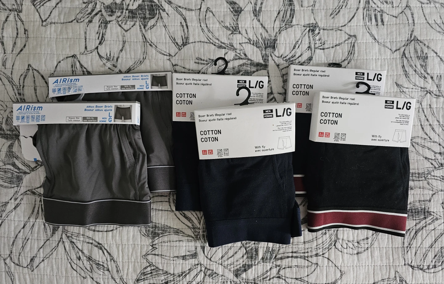 NEW Uniqlo Boxer Briefs L/G - AIRism & Cotton