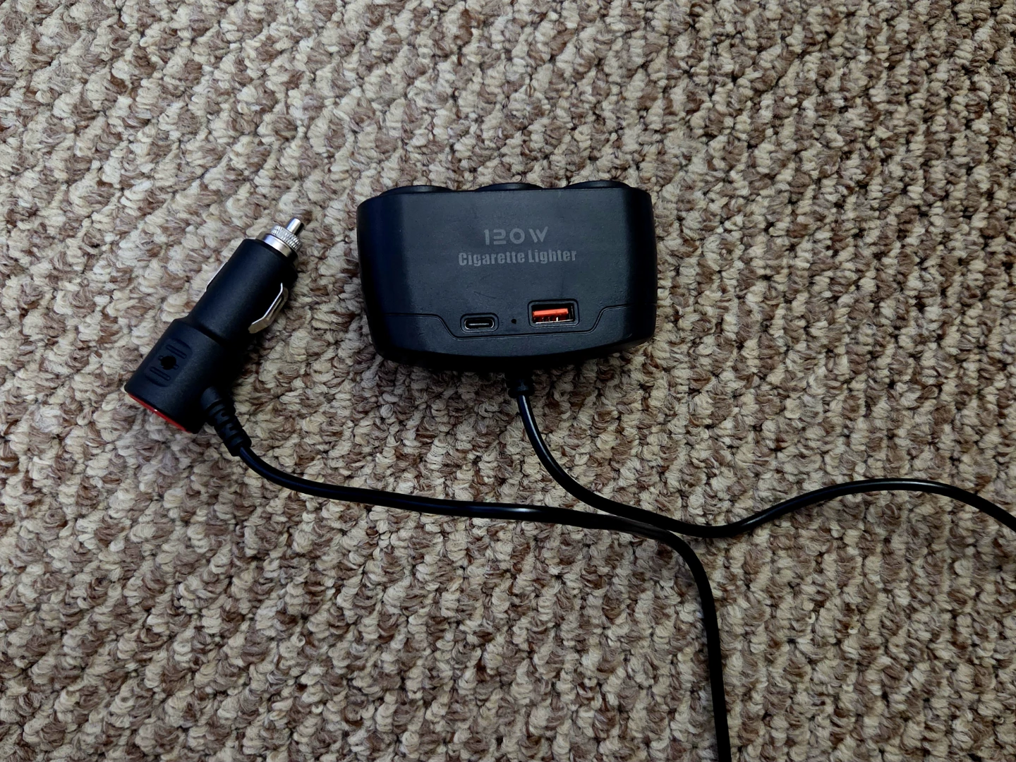 120W Car Charger with USB-C and USB-A Ports - photo 2