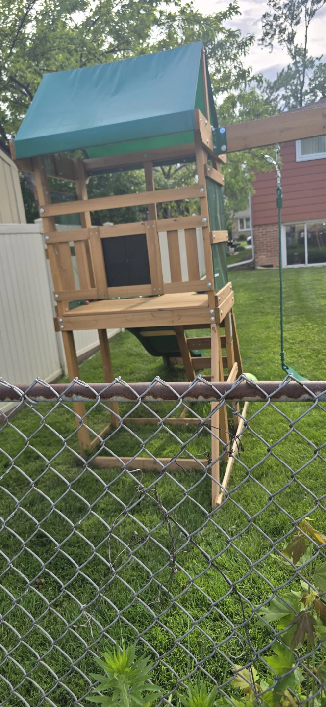Wooden Playset with Slide and Swings - photo 3