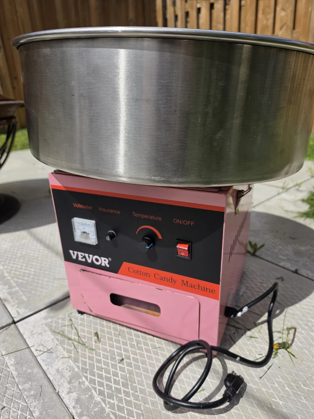 VEVOR Pink Cotton Candy Machine
