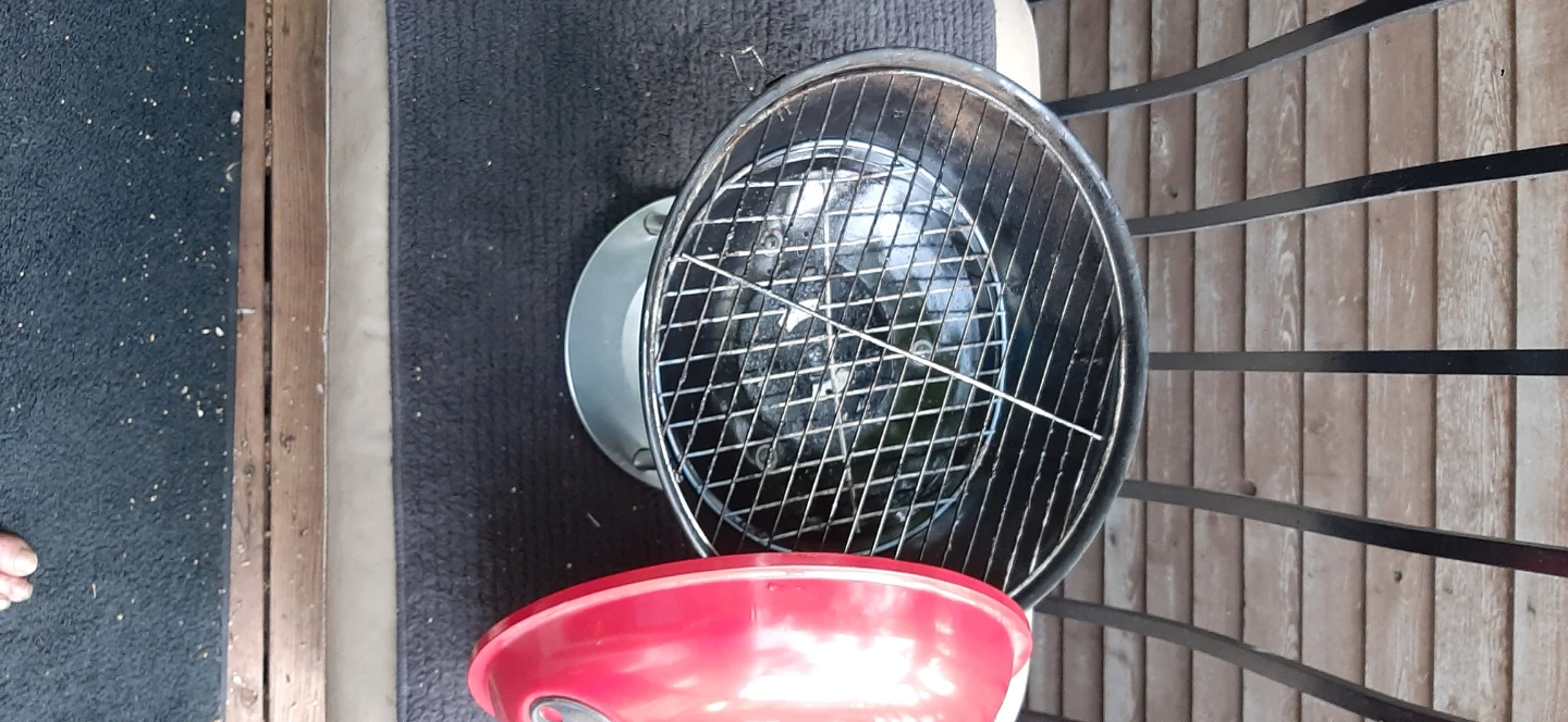Red and Black Portable Kettle BBQ Grill - photo 2