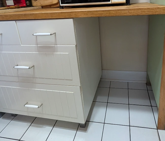Butcher Block Top Kitchen Island w/ Drawers - photo 2