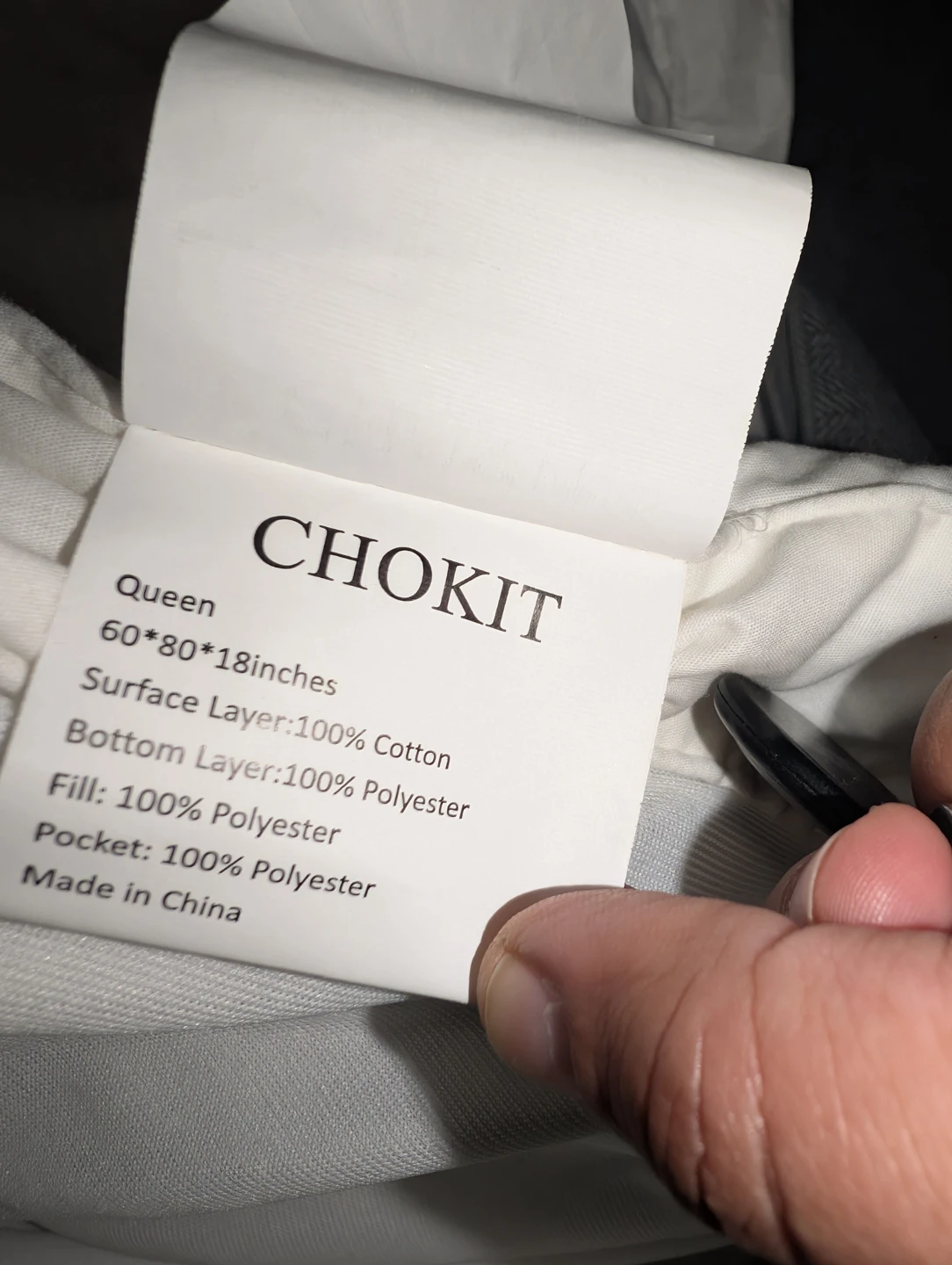 Chokit Queen Comforter - White - photo 3