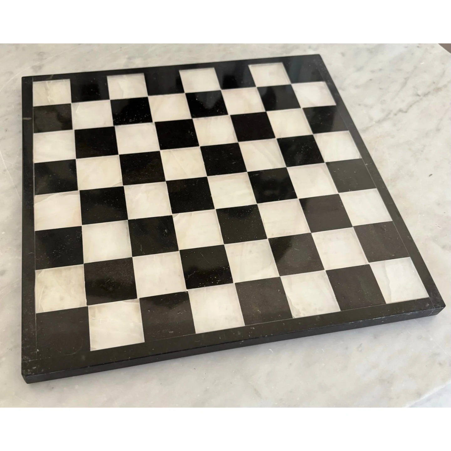 Vintage Marble and Onyx Chess Board - photo 2