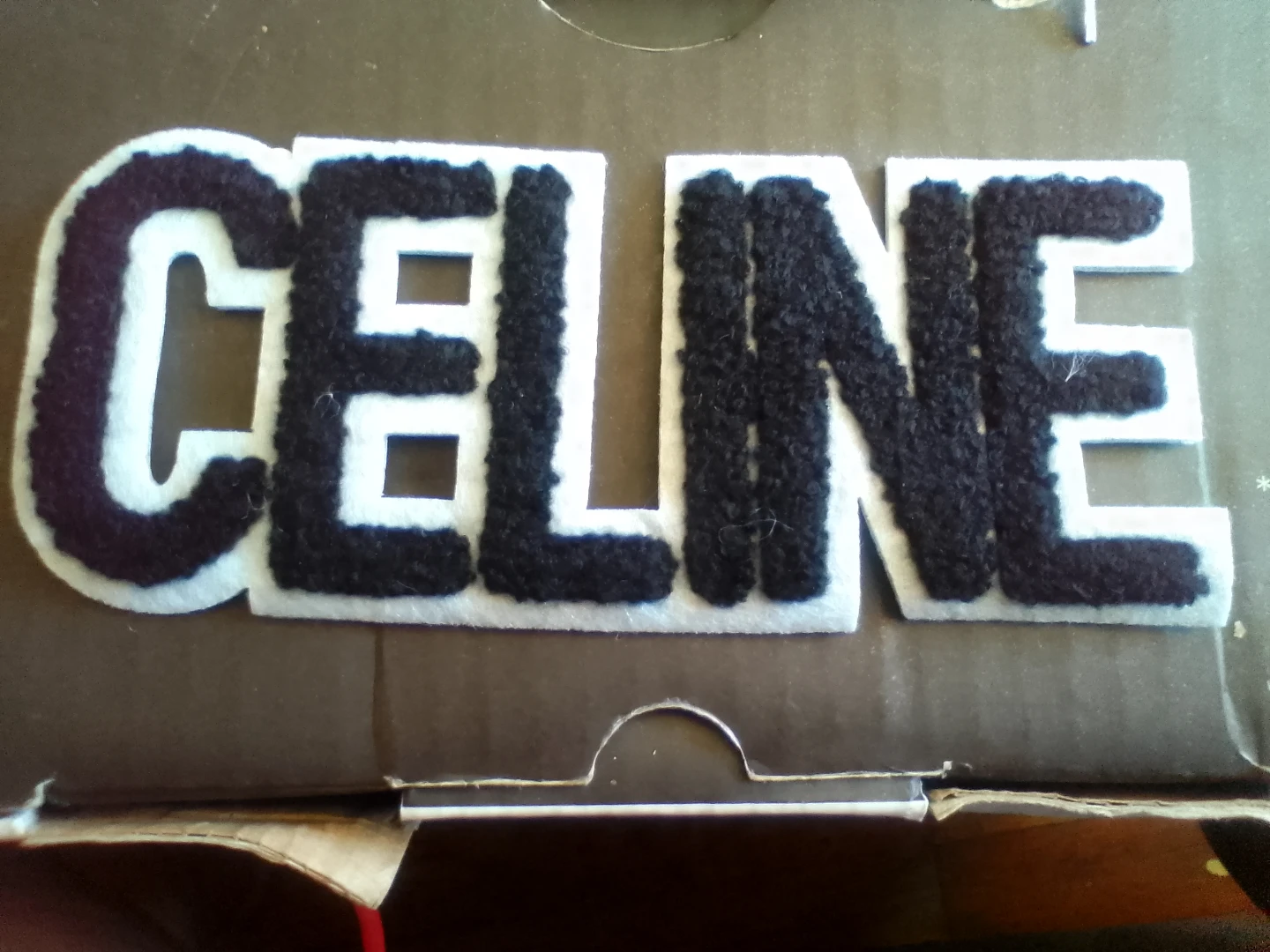 Celine Chenille Letter Patch