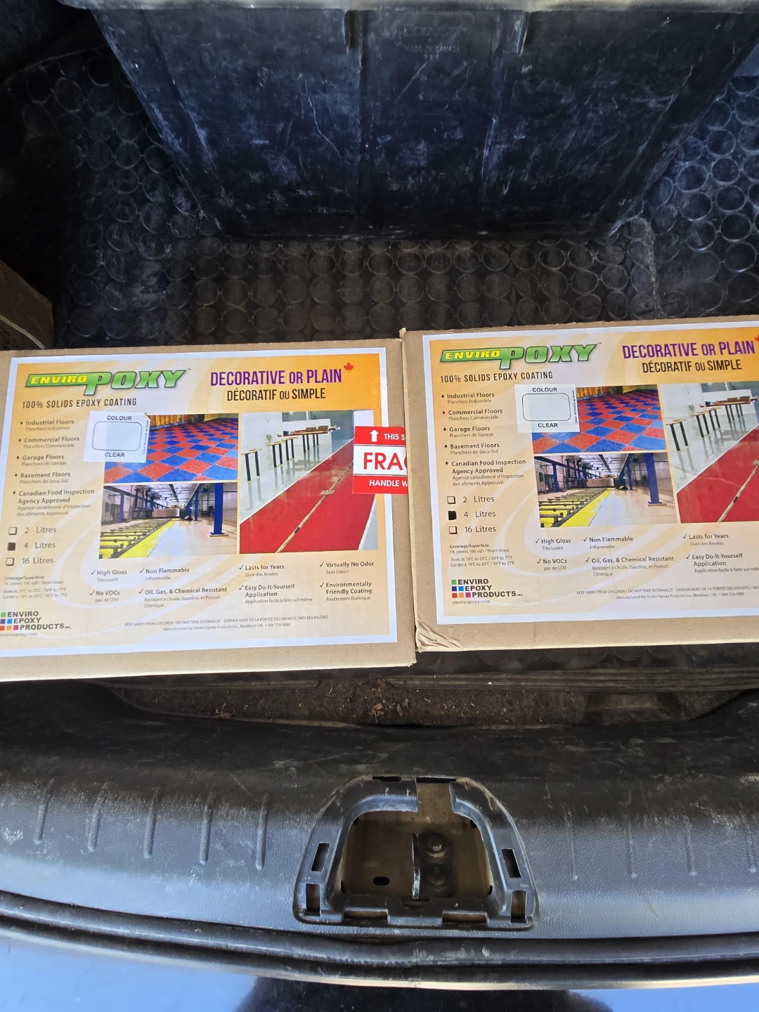 Enviro Epoxy 100% Solids Epoxy Coating - Clear Two Boxes.