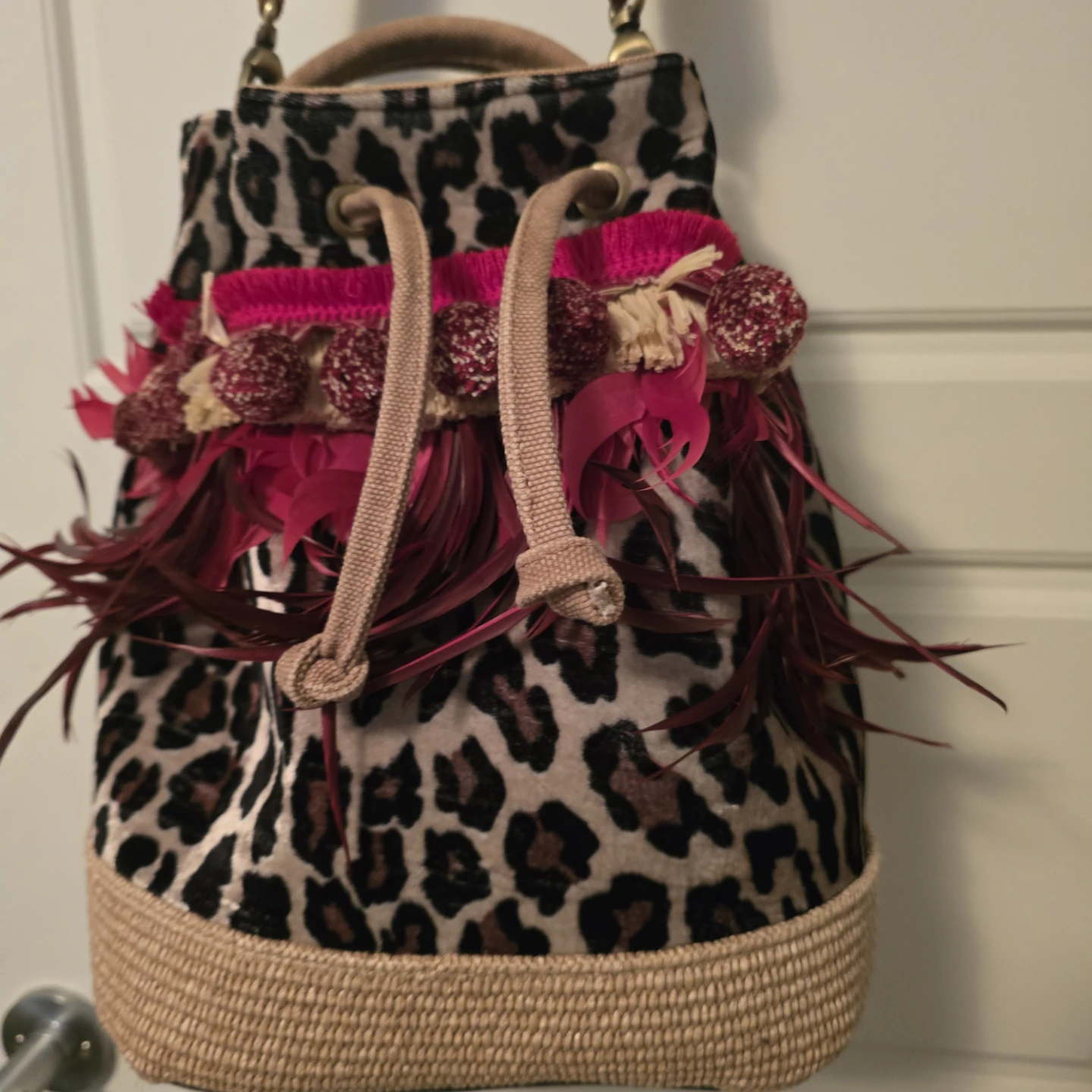 Made in Italy - ViaMailBag Leopard Print Bucket Bag - photo 2