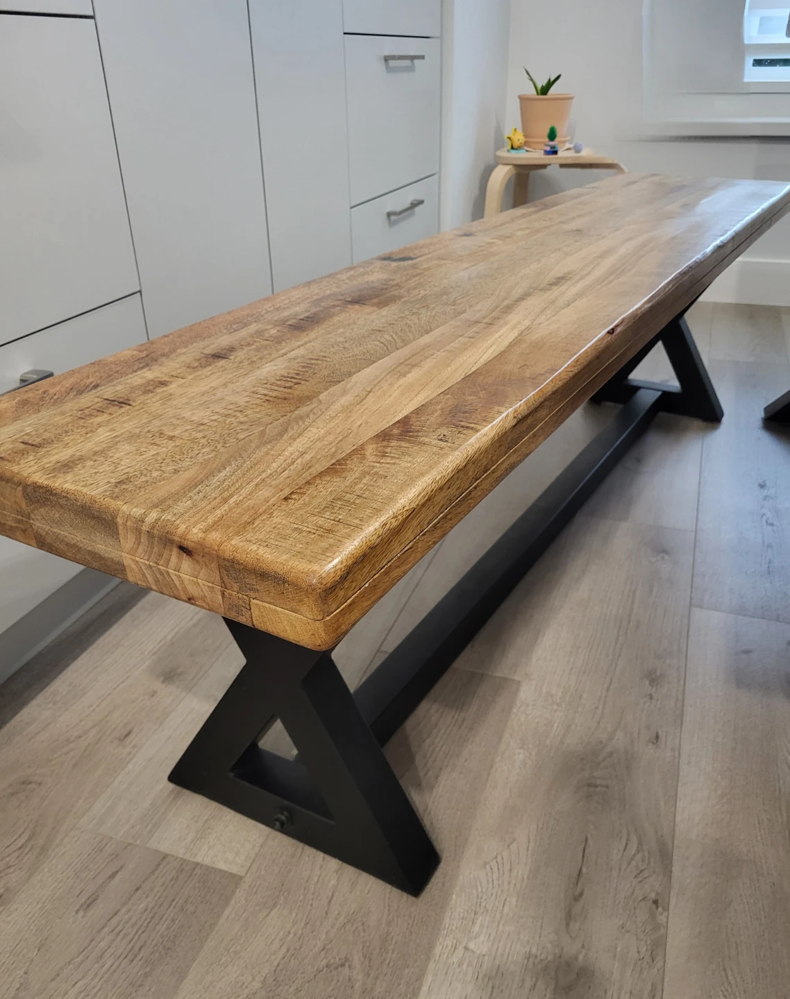 Ashley Solid Wood Dining Table and Bench Set - photo 2