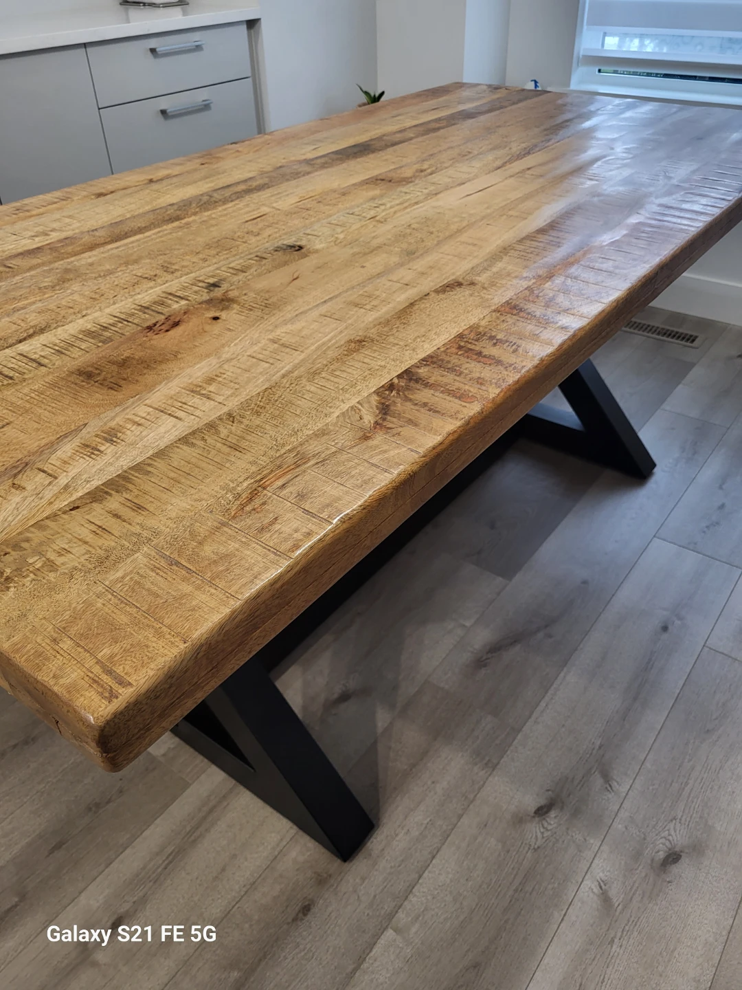 Ashley Solid Wood Dining Table and Bench Set - photo 3