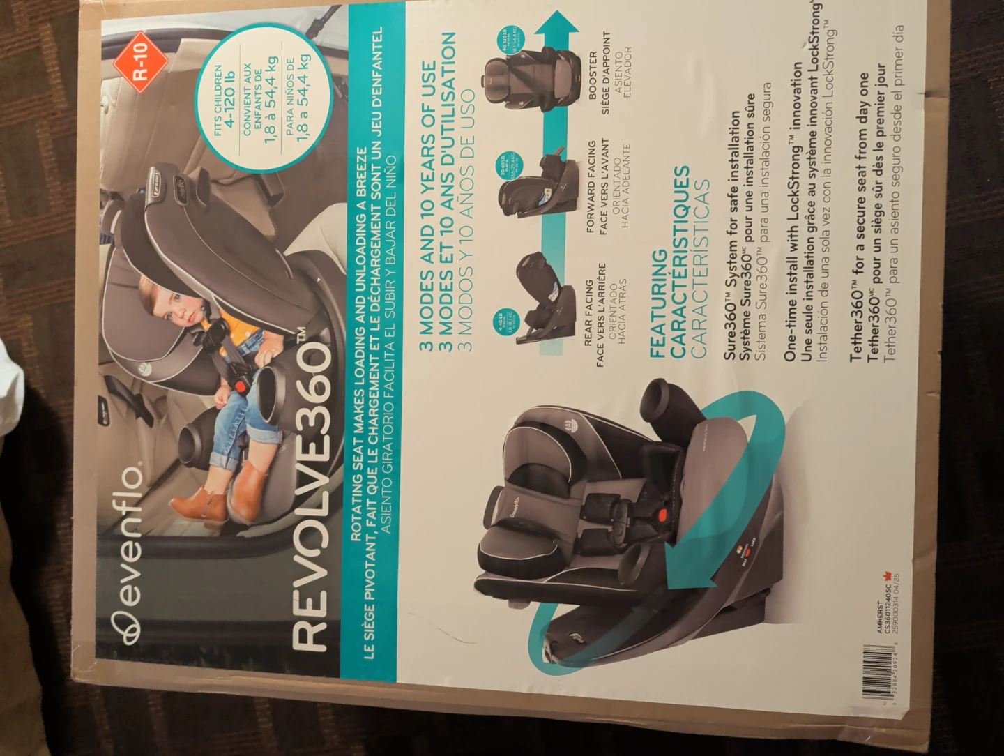 Evenflo Revolve360 All-in-One Rotational Car Seat