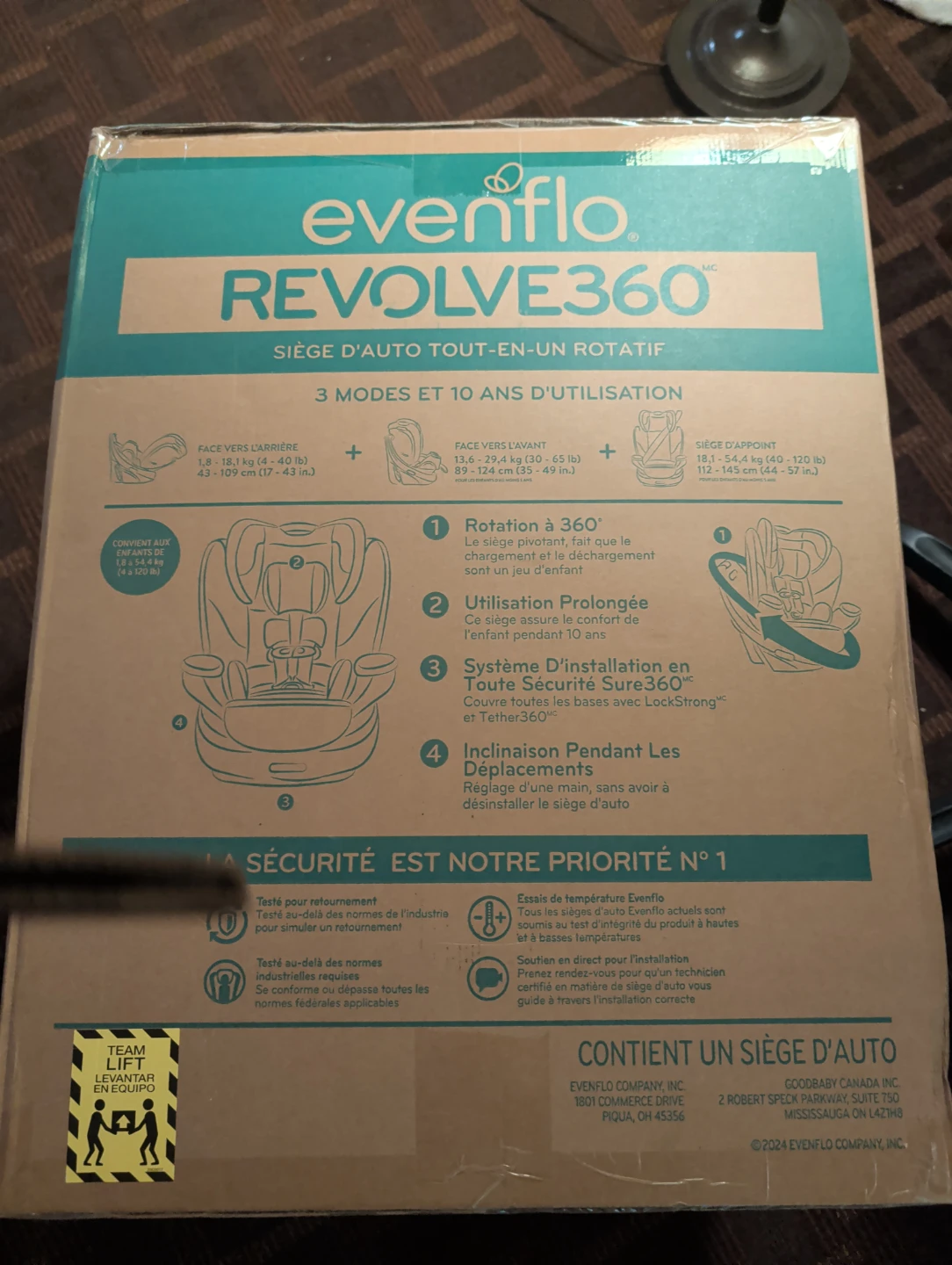 Evenflo Revolve360 All-in-One Rotational Car Seat - photo 2