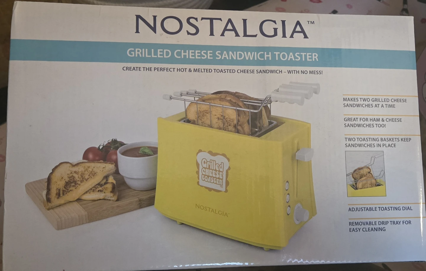 Nostalgia Grilled Cheese Sandwich Toaster